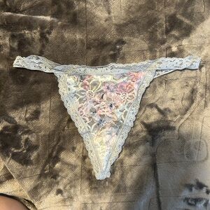 Floral Lace Thong
